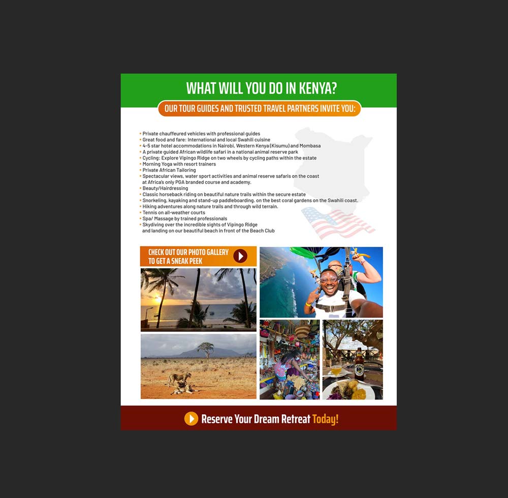 Brochure Design by DA. for Social Impact Kenya | Design #29764997