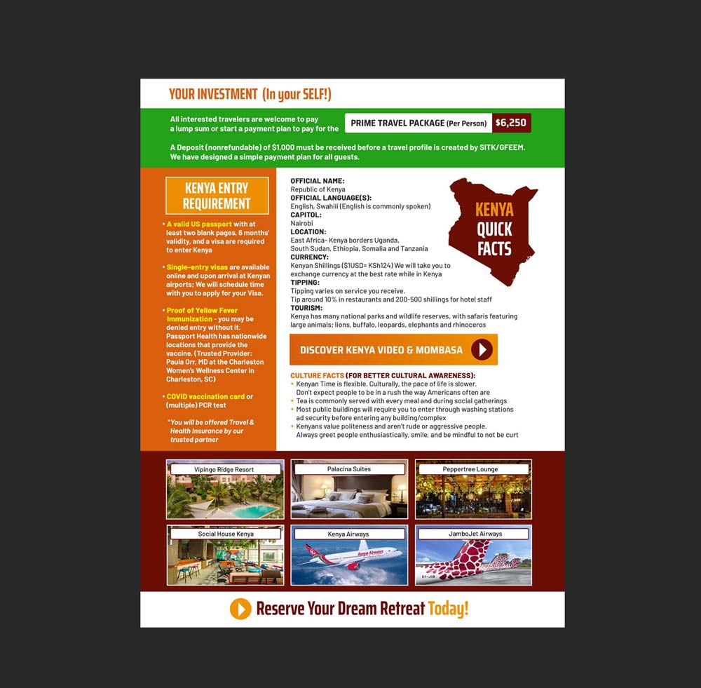 Brochure Design by DA. for Social Impact Kenya | Design #29765010