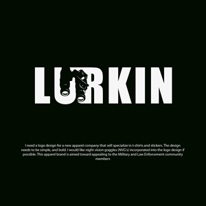 Logo Design by tboydesigns for Lurkin Apparel | Design: #29753037