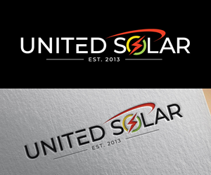 Logo Design by Adi Graphics for United Solar & Electrical | Design: #29771083