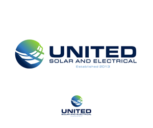 Logo Design by ELOISE LIND for United Solar & Electrical | Design: #29759980