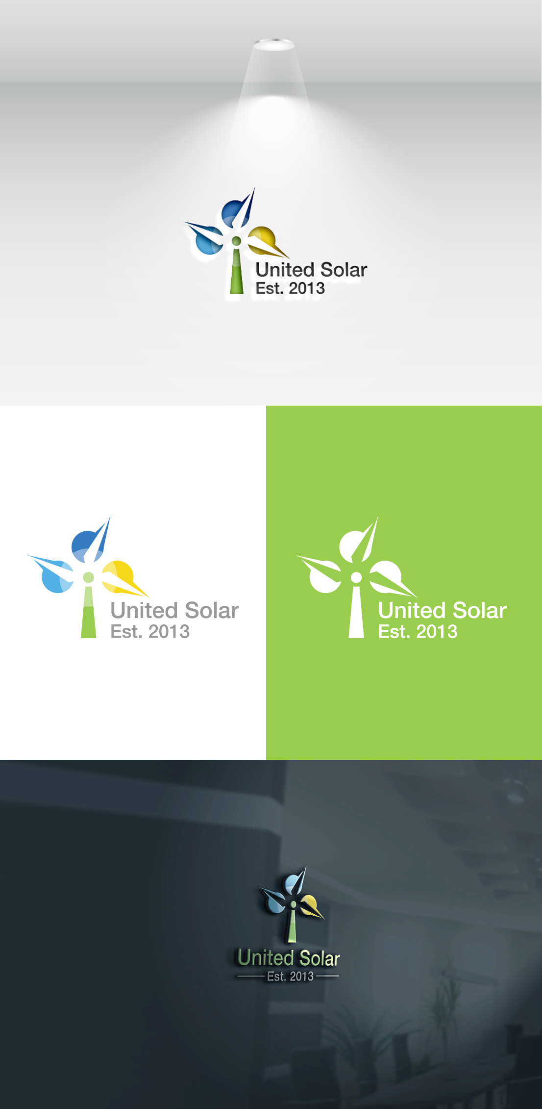 Logo Design by Sayma Fashion for United Solar & Electrical | Design #29760820
