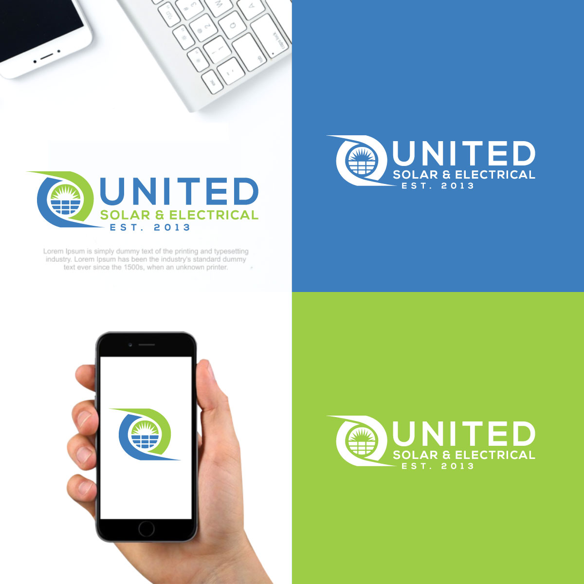 Logo Design by ismail islam for United Solar & Electrical | Design #29759273