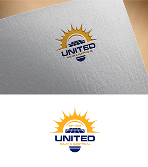 Logo Design by riyad123 for United Solar & Electrical | Design: #29759084
