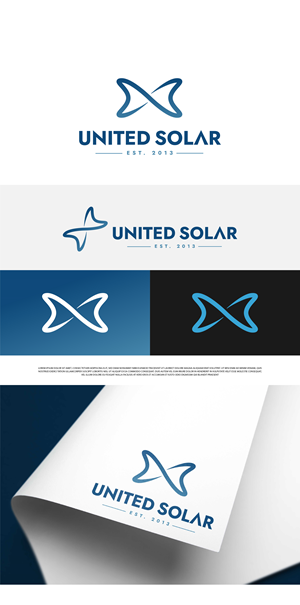 Logo Design by Fezy Design Studio for United Solar & Electrical | Design: #29767934
