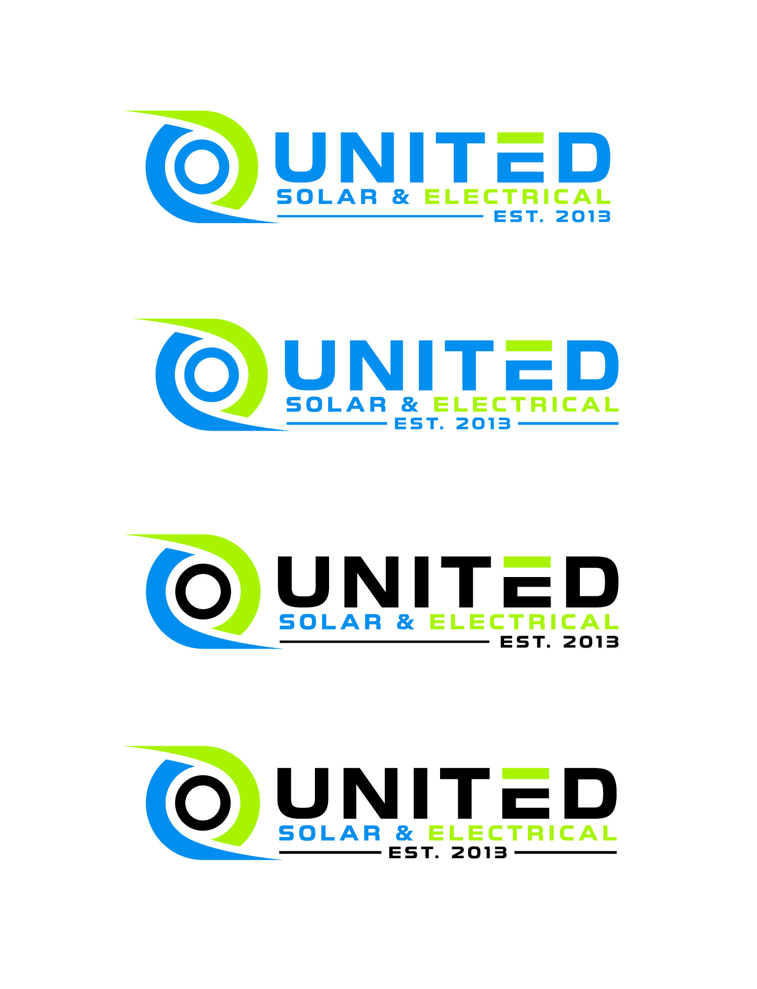 Logo Design by Mi Design1 for United Solar & Electrical | Design #29758840