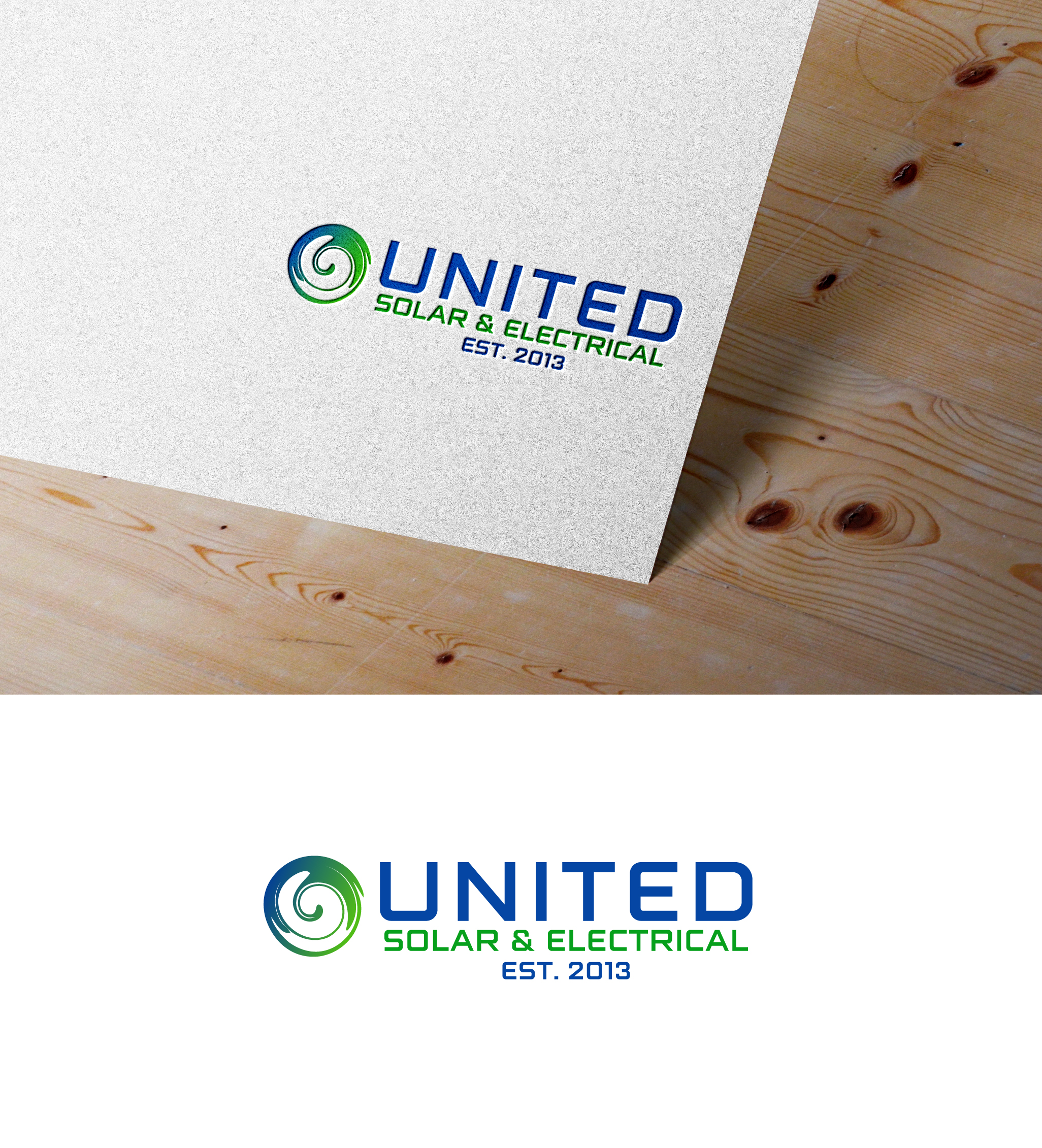 Logo Design by guruntool for United Solar & Electrical | Design #29791290