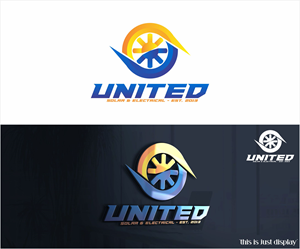 Logo Design by alkaline for United Solar & Electrical | Design: #29758770