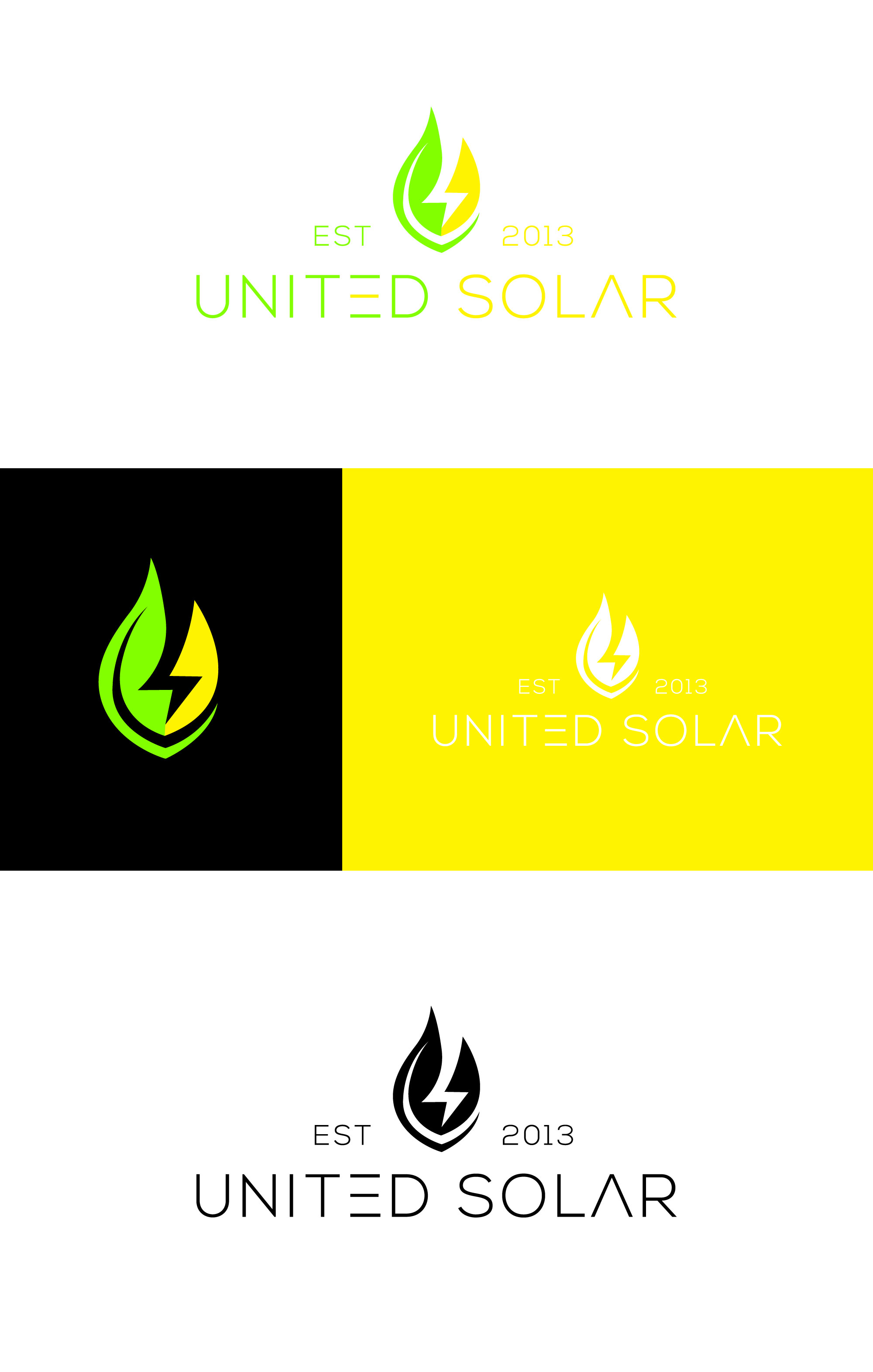 Logo Design by SK art_pro for United Solar & Electrical | Design #29764626