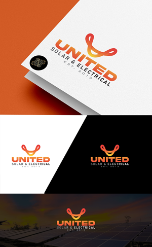 Logo Design by END™ for United Solar & Electrical | Design: #29760103