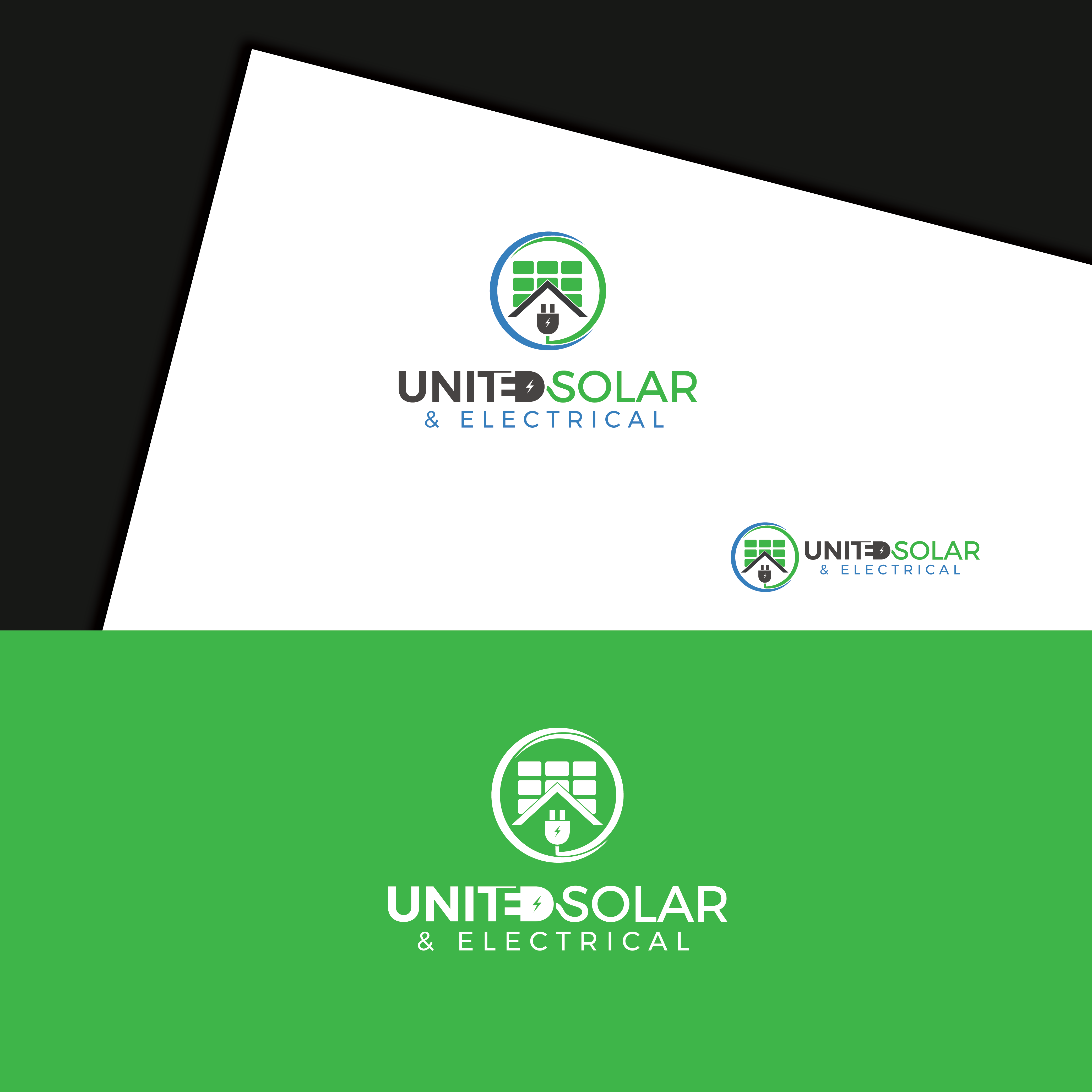 Logo Design by synthiapoint for United Solar & Electrical | Design #29759134