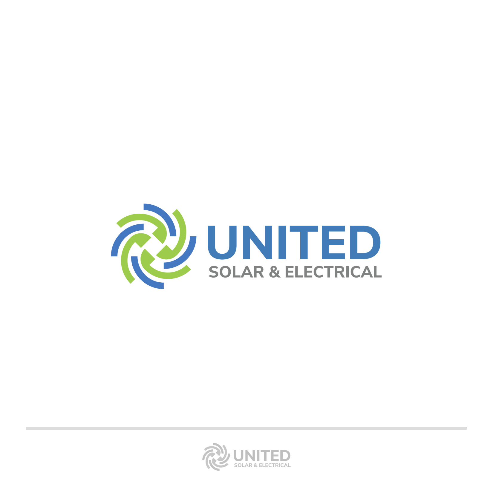 Logo Design by staytrue for United Solar & Electrical | Design #29760650