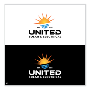 Logo Design by Sujit Banerjee for United Solar & Electrical | Design: #29760613