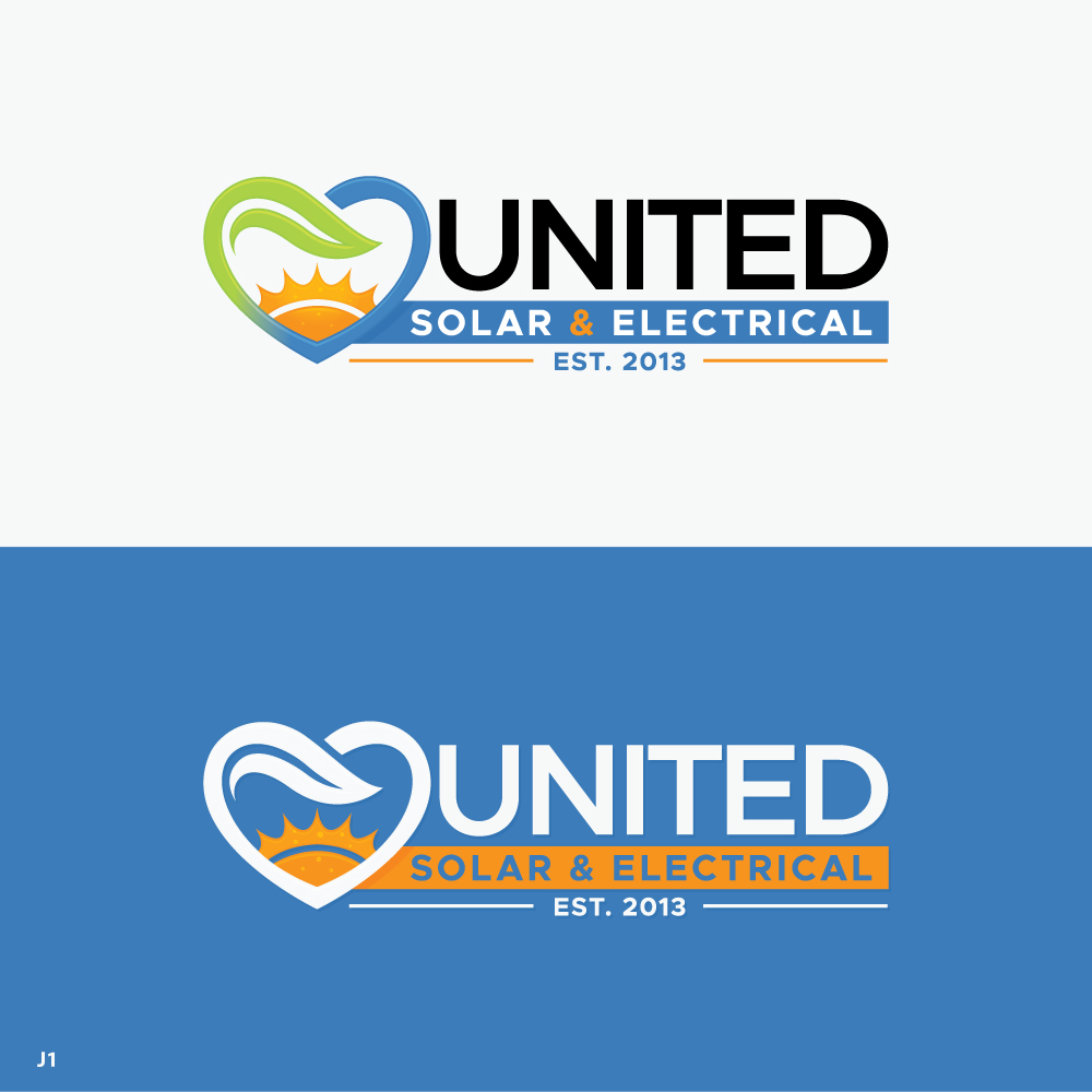 Logo Design by Sujit Banerjee for United Solar & Electrical | Design #29760616