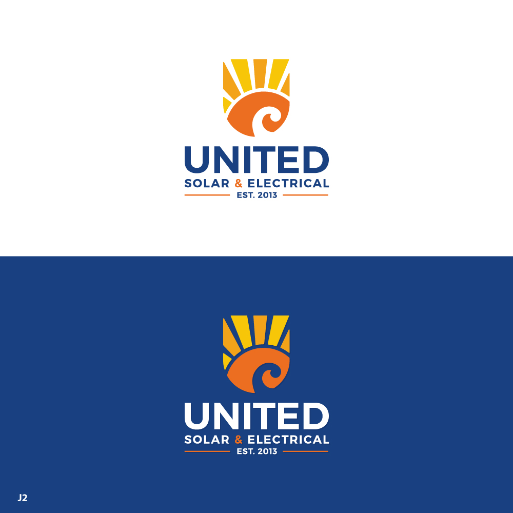 Logo Design by Sujit Banerjee for United Solar & Electrical | Design #29760620
