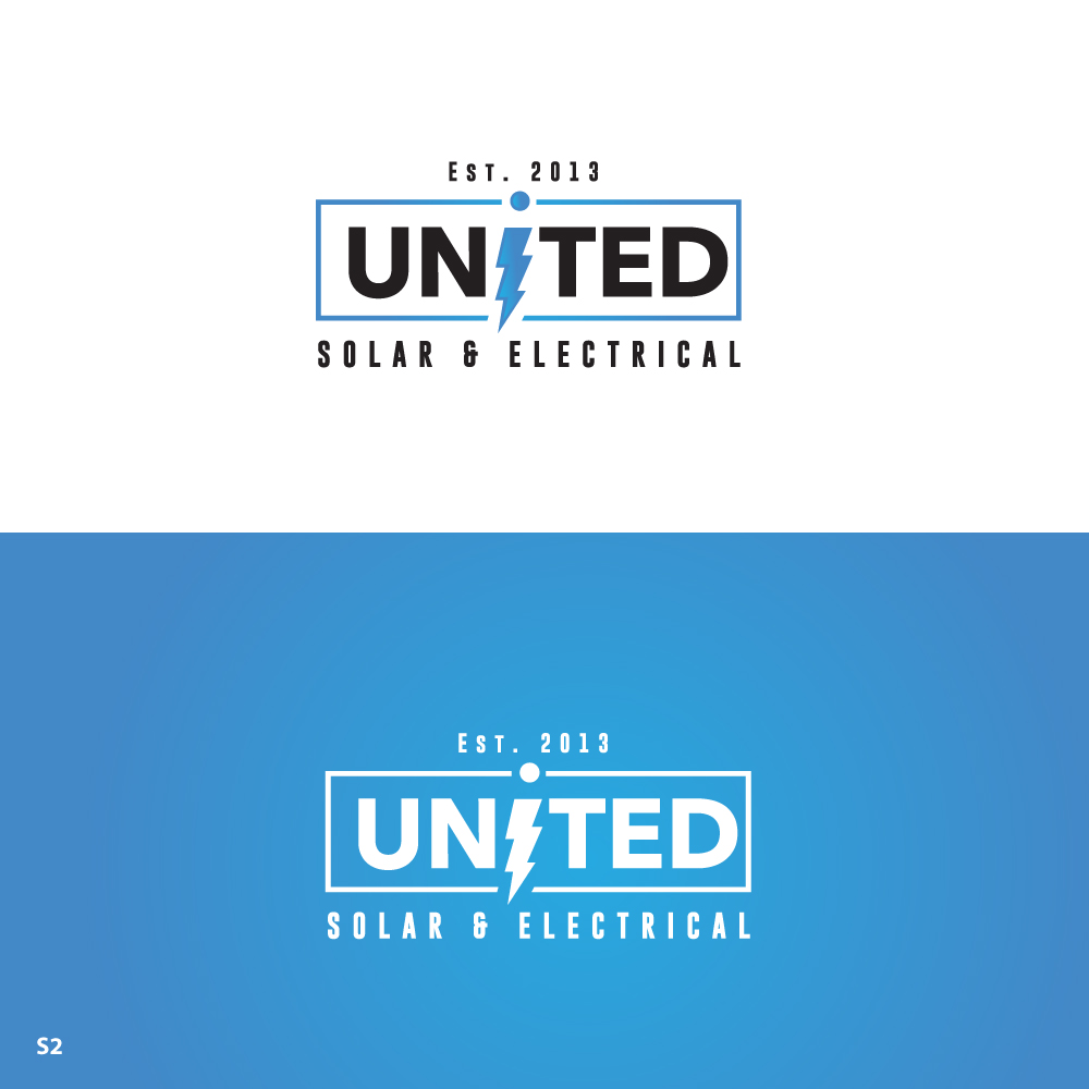 Logo Design by Sujit Banerjee for United Solar & Electrical | Design #29760621