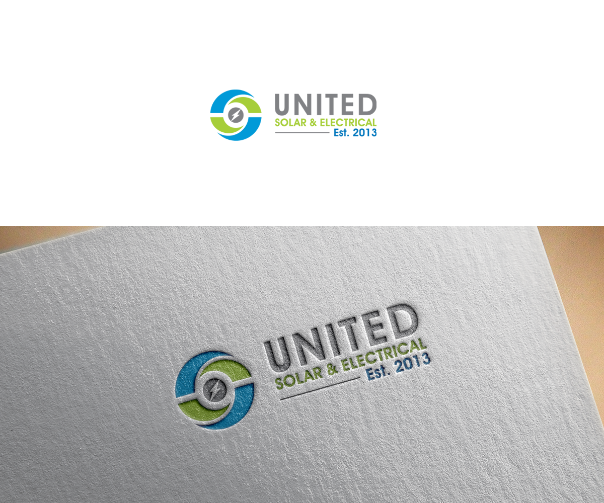 Logo Design by bijuak for United Solar & Electrical | Design #29759129