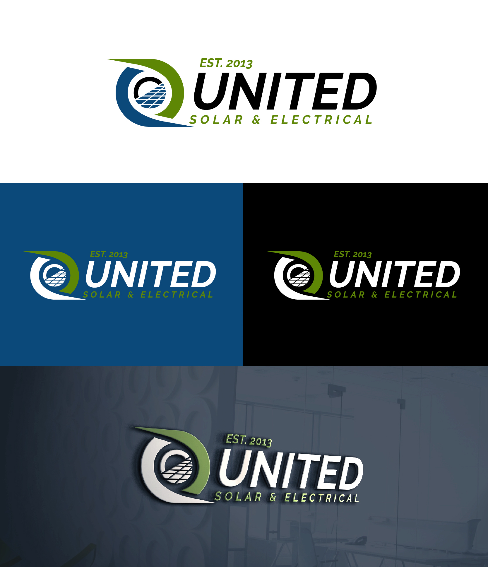 Diseño de Logo por highmaxlogodesigns para United Solar & Electrical | Diseño #29759694