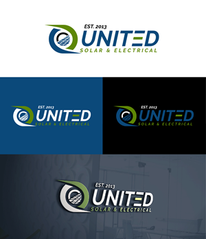 Logo Design by highmaxlogodesigns for United Solar & Electrical | Design: #29759695