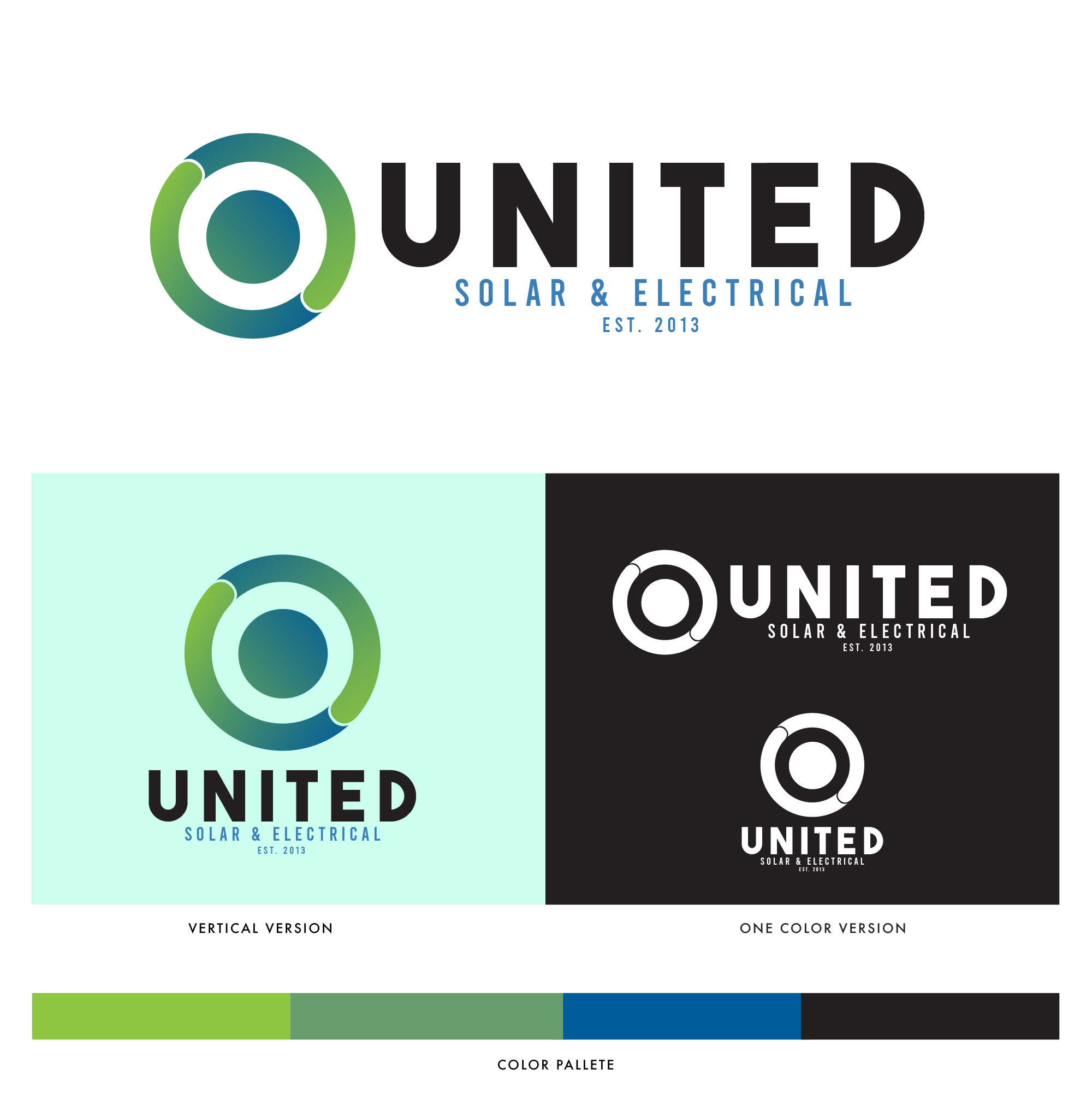 Logo Design by agung.rizky03 for United Solar & Electrical | Design #29760207