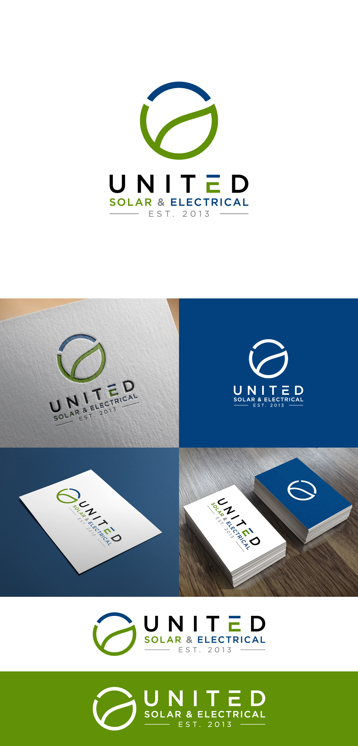 Logo Design by NineOwl for United Solar & Electrical | Design #29760158