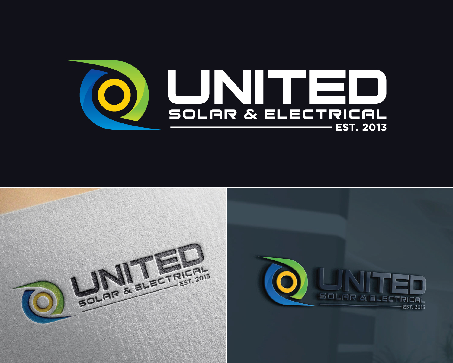 Logo Design by Atec for United Solar & Electrical | Design #29760600