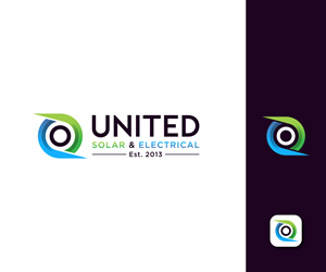 Logo Design by ecorokerz for United Solar & Electrical | Design: #29759919