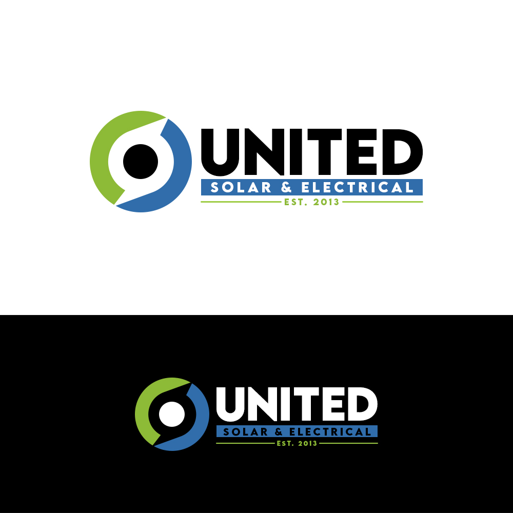 Logo Design by PsyPen for United Solar & Electrical | Design #29758581