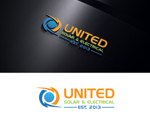 Logo Design by logindesign 3 for United Solar & Electrical | Design: #29758915