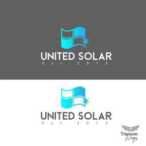 Logo Design by titanium wings for United Solar & Electrical | Design: #29766073