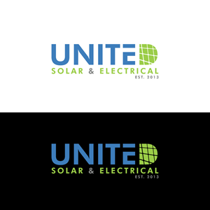 Logo Design by AlphabetZero.co.uk for United Solar & Electrical | Design: #29775982