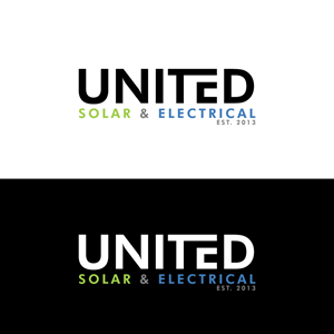 Logo Design by AlphabetZero.co.uk for United Solar & Electrical | Design: #29775983