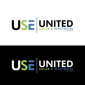 Logo Design by AlphabetZero.co.uk for United Solar & Electrical | Design: #29775984