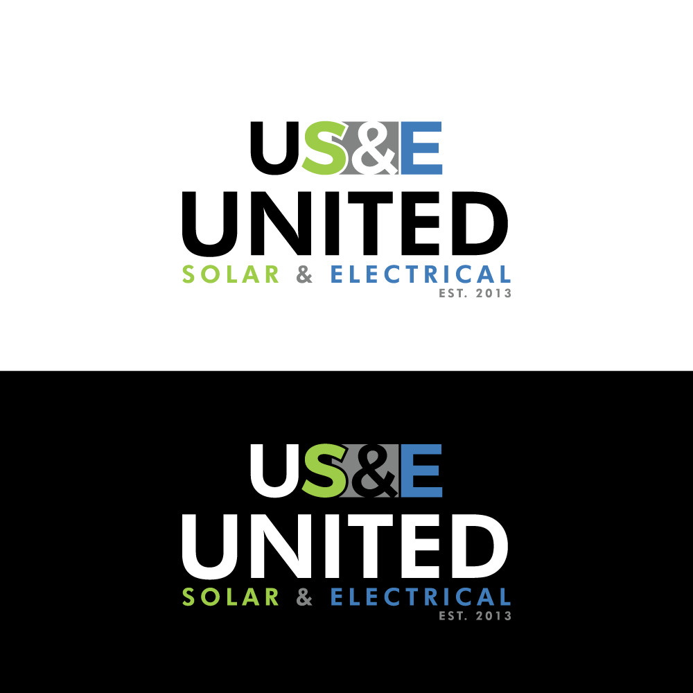 Logo Design by AlphabetZero.co.uk for United Solar & Electrical | Design #29775989