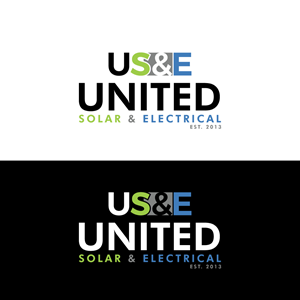 Logo Design by AlphabetZero.co.uk for United Solar & Electrical | Design: #29775989