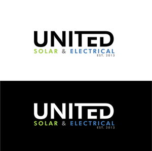 Logo Design by AlphabetZero.co.uk for United Solar & Electrical | Design: #29775990