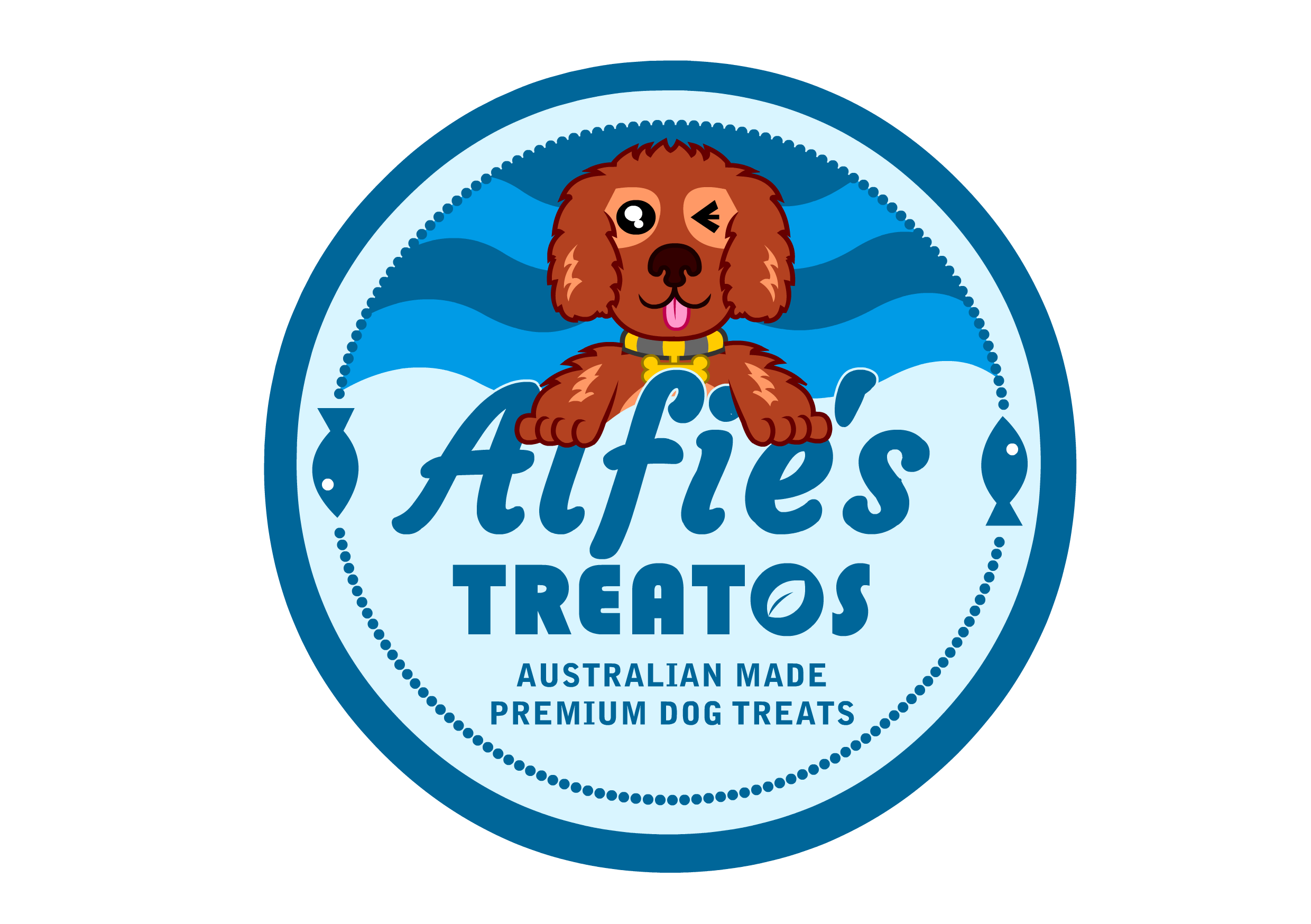 Upmarket, Elegant, Dog Treats Logo Design for Alfie's Treatos