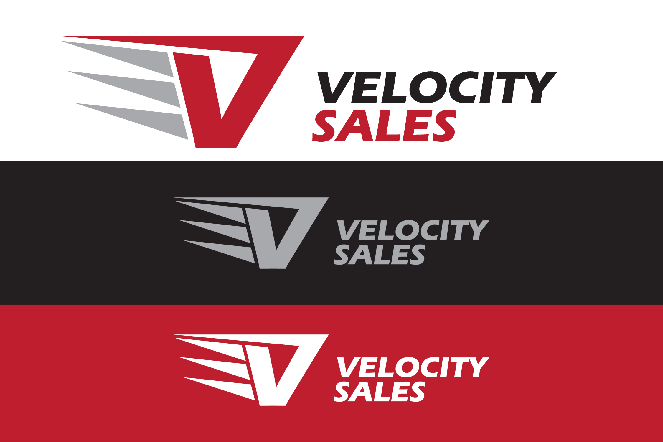 Logo Design by R.Bello for Velocity Sales | Design #29795025