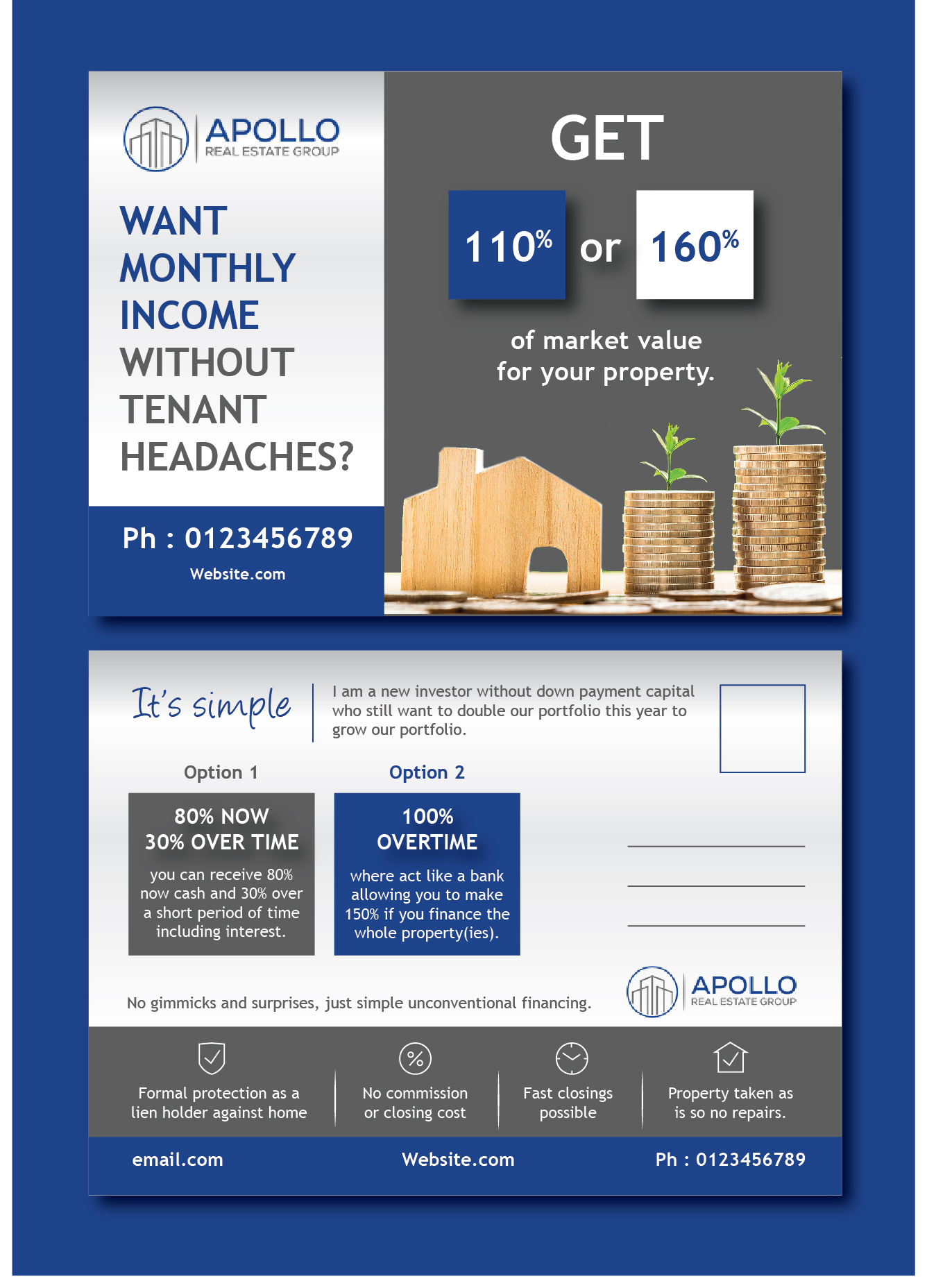 Postcard Design by saurov for this project | Design #29776471