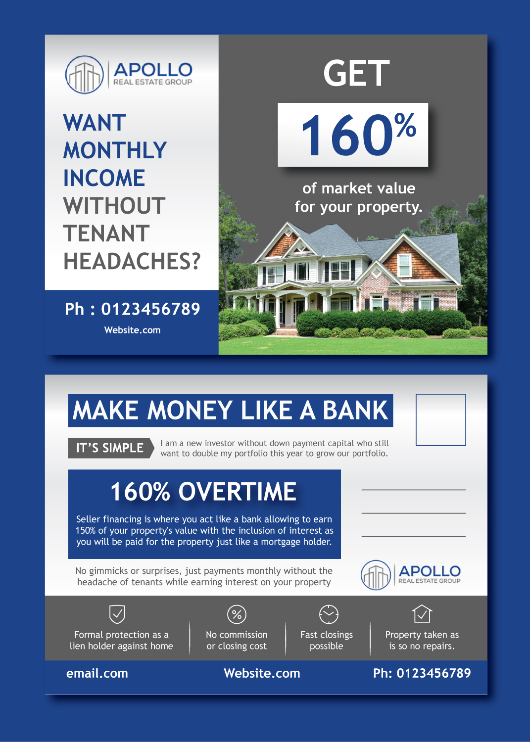 Postcard Design by saurov for this project | Design #29814043