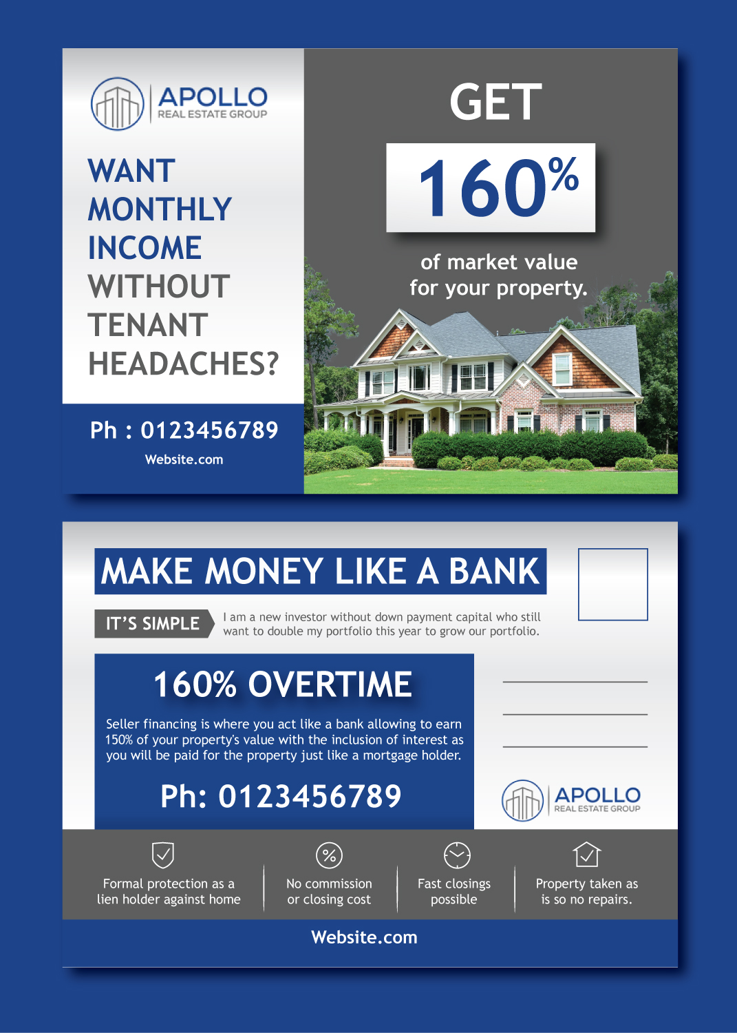 Postcard Design by saurov for this project | Design #29814051