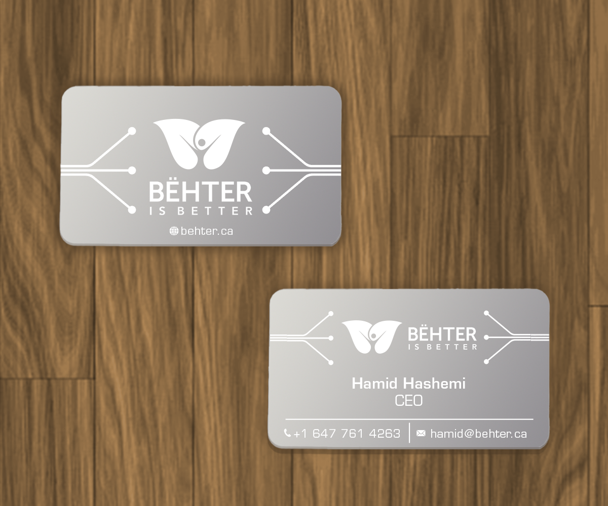 Visitenkarten-Design von Andrés Sebastián für Behter Inc. | Design #29773509