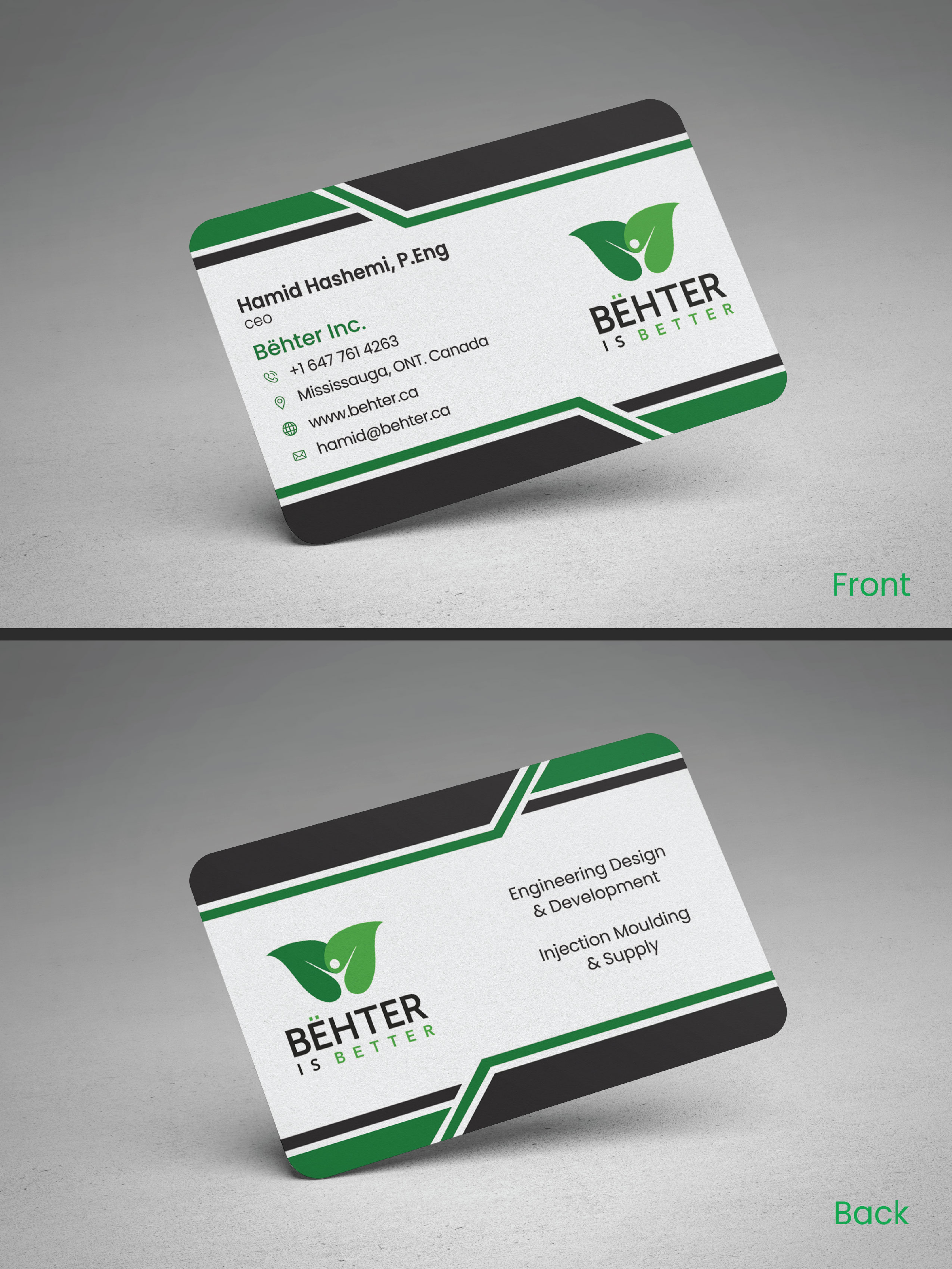 Diseño de Tarjeta de Presentación por Creative Service6 para Behter Inc. | Diseño #29791803