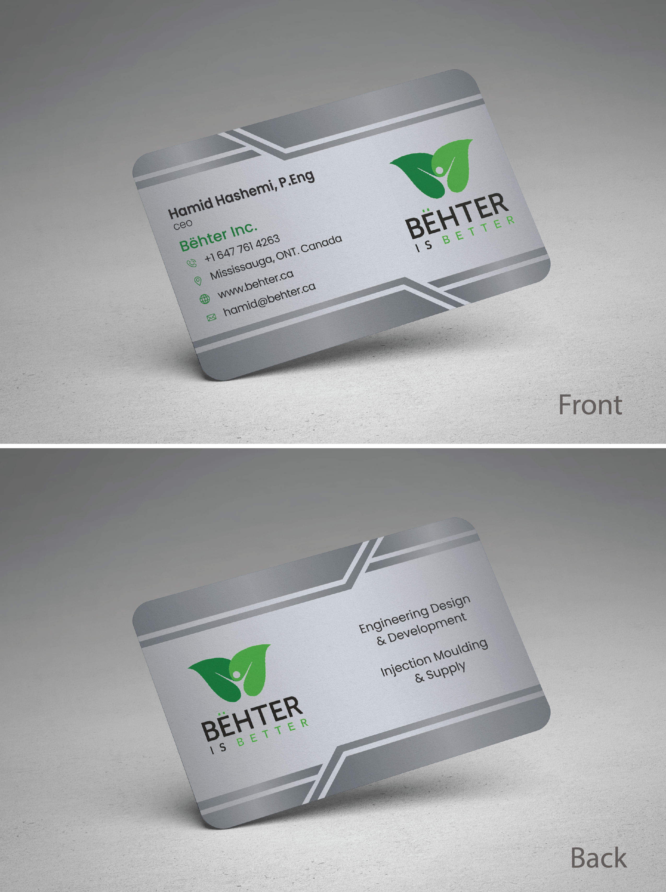 Business Card Design by Creative Service6 for Behter Inc. | Design #29832074