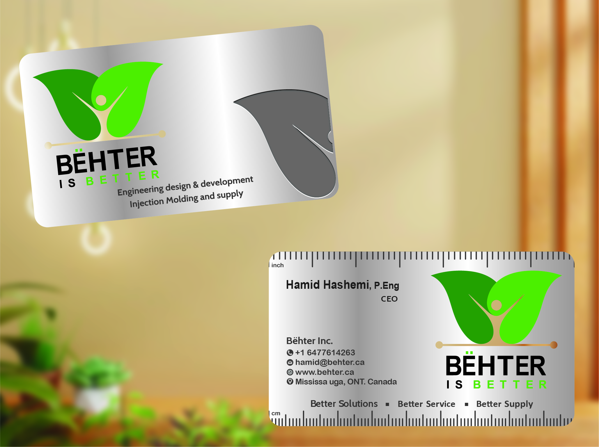 Business Card Design by VKreativez for Behter Inc. | Design #29799198
