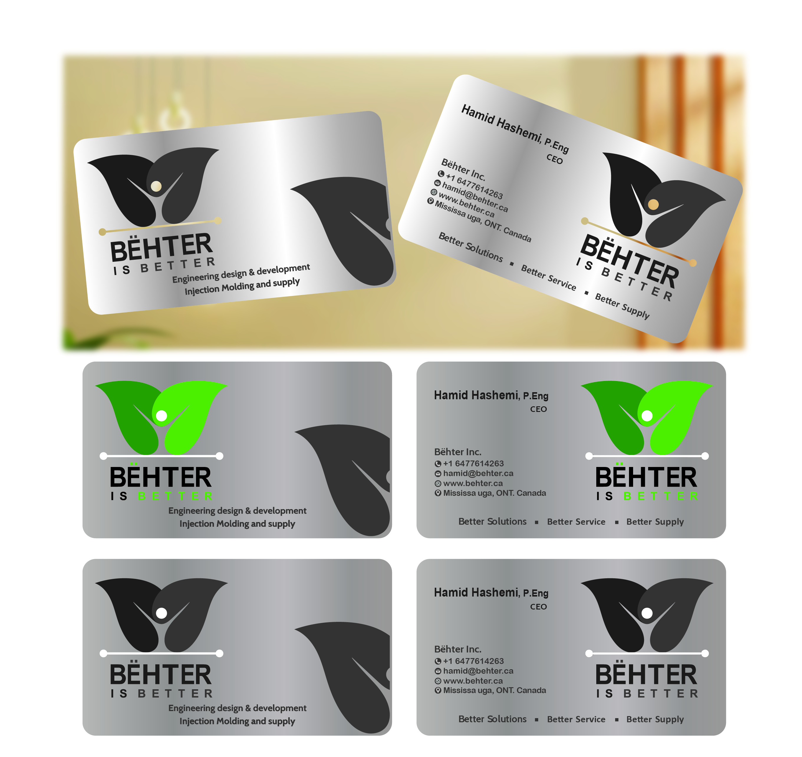 Design de Carte de Visite par VKreativez pour Behter Inc. | Design #29806978
