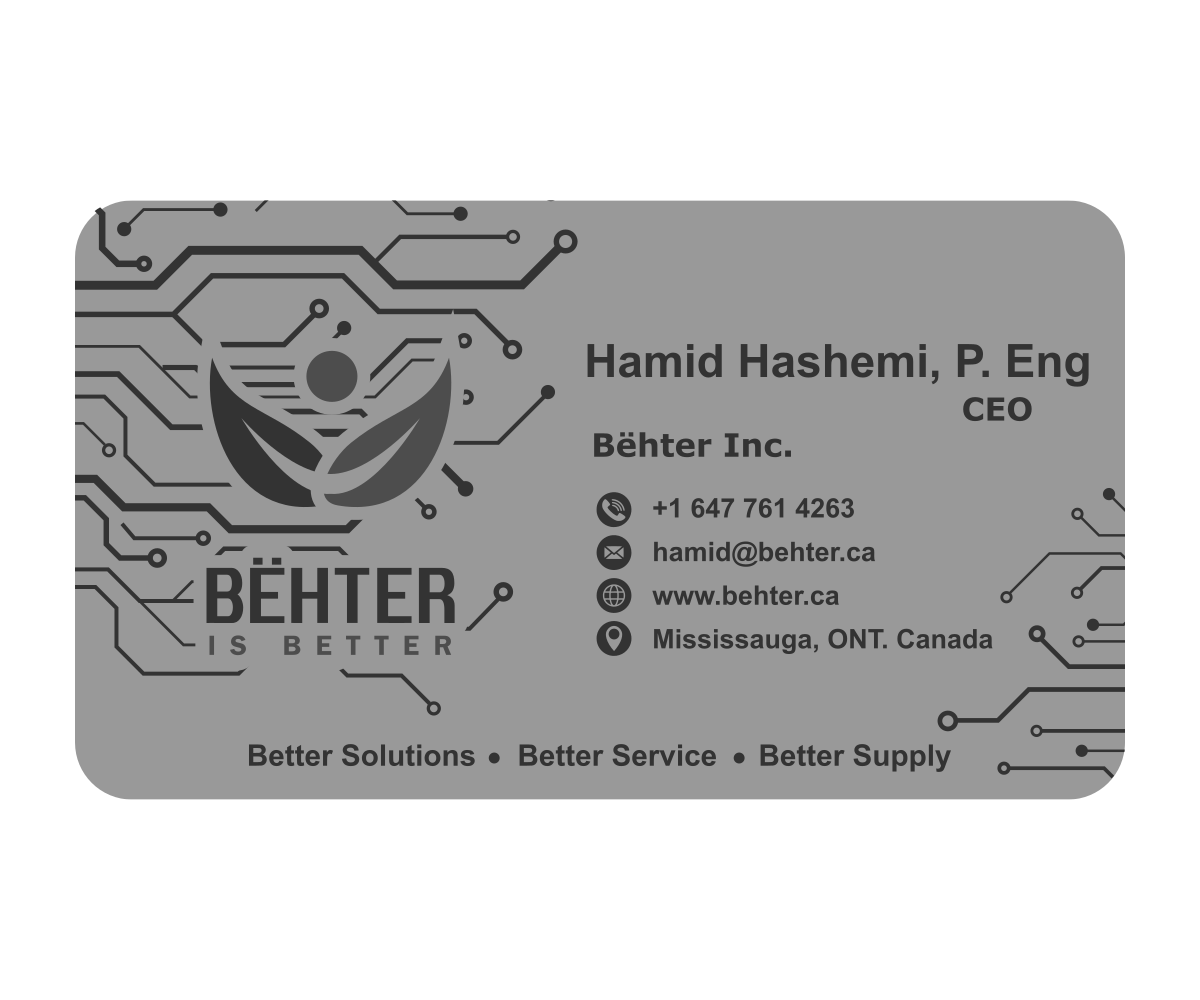 Diseño de Tarjeta de Presentación por benaudesign para Behter Inc. | Diseño #29800180
