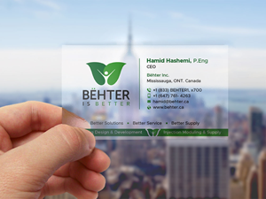 Visitenkarten-Design von DesignShout für Behter Inc. | Design: #29770699