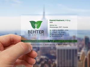Visitenkarten-Design von DesignShout für Behter Inc. | Design: #29771723