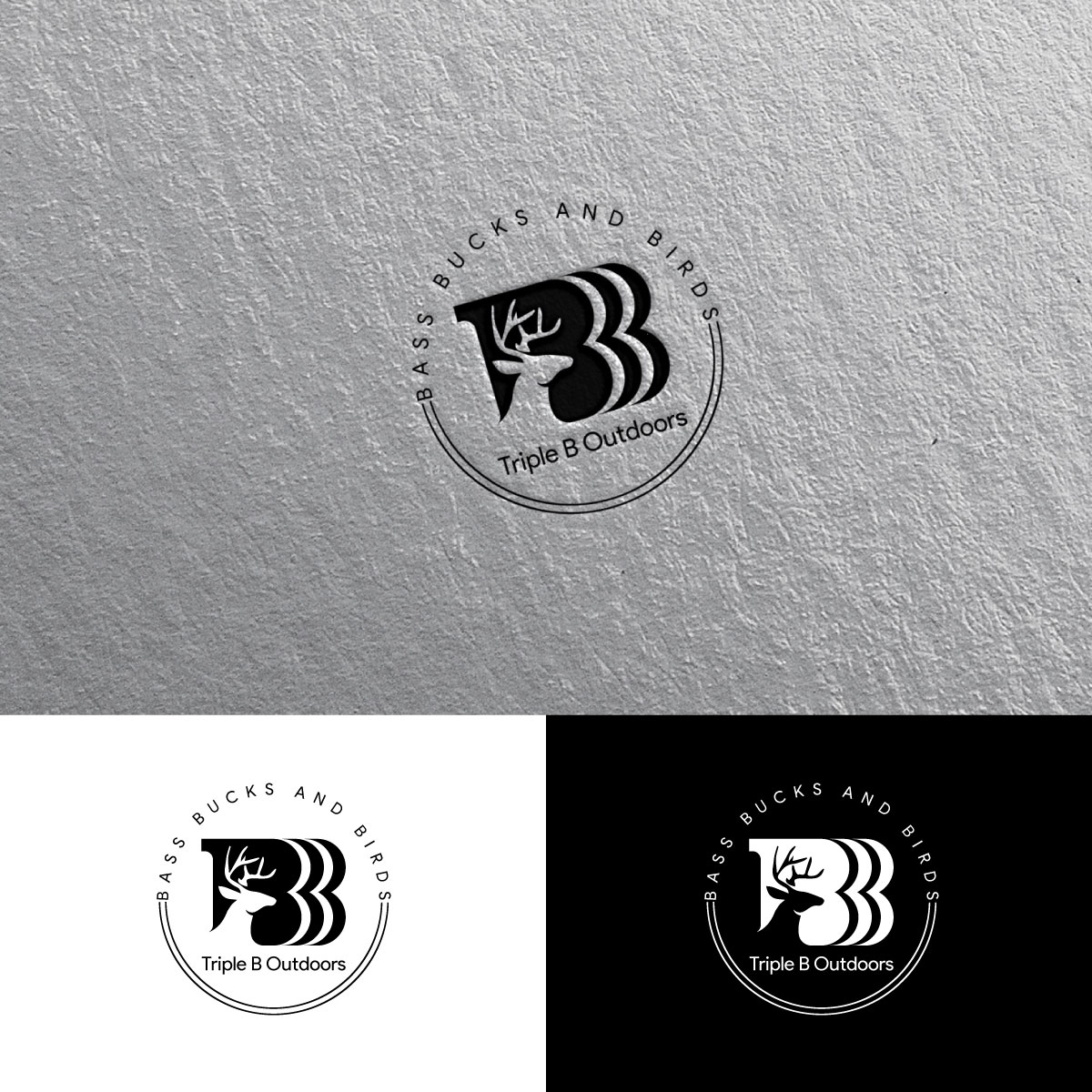 Logo Design by chris Ray for Bass, Bucks, And Birds | Design #29770125